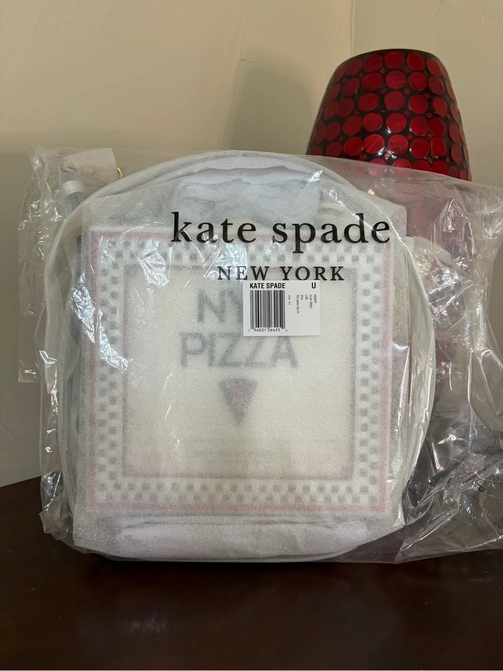 NWT Kate Spade Slice 3D Pizza Box Top Handle Crossbody Bag KB299 MSRP $498